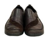 Ecco  Brown Leather and Suede Slip On Loafers 41 Photo 1