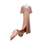 All in Favor size medium mid length dress. Zips up the back. Faux buttons. Lined Photo 2