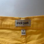 Sunny Yellow Cropped Jeans for Women Size 29 Photo 4