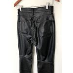 Gap  Vintage Slim High Rise Vegan Leather Black Pants Ankle Length Flattering 2P Photo 9