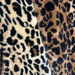 Cejon ladies leopard print faux fur zip up vest size medium Photo 4