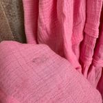 Free People Sachet Pink Fleur Cotton Gauze Tie Strap Tunic Mini Dress Small Photo 7