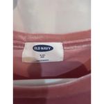 Old Navy  Velvet Top Rose Pink XL Plus Short Sleeve Scalloped Hem Photo 2