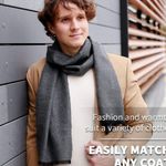 Men Winter Scarf Soft Warm Long Cashmere Feel Scarves Photo 2