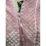 Celestial Dreams Pink Soft Cozy Waffle Plush Robe Zip Front Pkts Sz L EUC Size L Photo 10