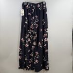 Billabong  Adventure Spirit Wide Leg flyaway crinkle pants navy pink floral L NWT Photo 4