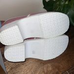 New Verka Sweden Clogs Pink Patent Leather Heeled Clogs Wooden Sole Size 41 Photo 5