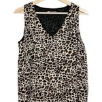 ZARA  Womens Cheetah‎ Animal Print Chiffon Sleeveless Tiered Top Size S Classy Photo 0
