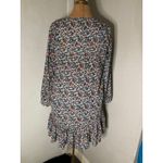 J.Crew Floral Print V- Neck with tie Boho Dress S Prairie Core Granny Coquette Photo 1