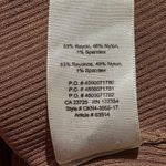 Wilfred Aritzia Nola Off the Shoulder Ribbed Long Sleeve Top Neutral Toned Large Photo 9