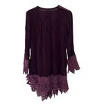 Johnny Was  Purple Lace Tunic Dress Sz S Photo 5
