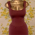 Free People Good Karma flared onesie henna burgundy size XS/S Photo 2