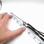 Chico's Chico’s marbled rhinestone beaded corded layered silvertone necklace pendant Photo 4