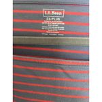 LL Bean Womens Top 2X Blue Red Stripe Preppy Nautical Square Neck Cotton Shirt Size XXL Photo 3