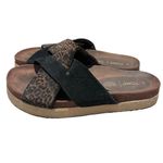 Toms Paloma Sandals Women's 9 Black Animal Print Casual Summer Slip On Photo 5