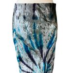 Free People  Serious Swagger Tie Dye Velvet Skirt Photo 2