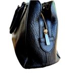 Kate Spade Leila Medium Triple Compartment Satchel Bag Black Pebbled Leather Photo 7