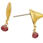 Alexis Bittar Alexas Bittar Asterales Thorn 14K Goldplated & Pink Tourmaline Drop Earrings NWT Photo 0