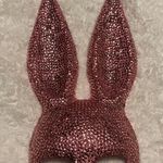 Beautiful Blinged Out Bunny Mask Pink Photo 0