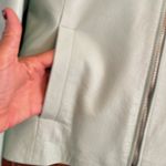 Russell Kemp Mint Green Leather Jacket size 6 Photo 3