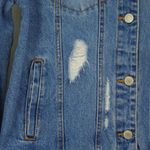 Iris 100% Cotton Denim Pre-Destroyed/Distressed Ladies' Jacket Photo 8