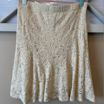 Melissa Paige Dressy Floral Lace Skirt  XL‎ CREAM Photo 0