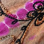 Ocean Breeze Knit Tunic Top Women’s One Size Pink Boho Hippie Sheer Embroidered Photo 10