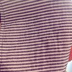 Treasure & Bond Treasure Bond Blouse Medium Long Sleeve Stripe Burgundy Pink Business Casual Top Photo 2