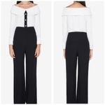 STAUD  Palladium Jumpsuit Sz 0 Off Shoulder Straight Leg Minimalist Quiet Luxury Photo 13