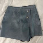 ZARA blue suede skort Photo 1