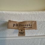 Philosophy White Long Sleeve Cardigan Photo 3