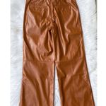 Free People NWT Star Crossed Lovers Leather Straight Leg Pants Photo 3