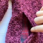 Pendleton Fuzzy Sherpa Wool Blend Full Zip Burgundy Jacket Sz S Photo 7