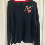 Tiara International Tiara Christmas Holiday Cardigan Sweater XL Full Zip2003 Reindeer Multicolor Photo 8