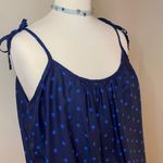 Hollister Blue Polka Dot Flowy Bow Tie Straps Tank Top Size Medium Photo 8