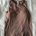 Yogalicious Dusty Pink Athletic Racerback Tank With Padding Photo 0