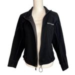 Harley Davidson Riding Jacket Fleece Wind Stopper Black Coat Women's Size Small Photo 2