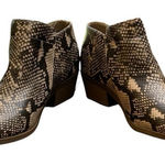 Time & Tru New women’s zipper bootie snakeskin Photo 0