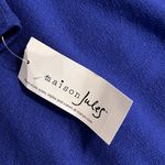 maison Jules womens large dress bright sapphire half sleeve knee length new Blue Photo 9