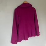 Anthropologie  Tulle Women's Fuchsia Double-Breasted Pea Coat Photo 6