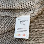 Cloth Womens Cold Shoulder Open Back Sweater Beige Size Small NWT‎ Tan Photo 5