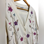 Alfred Dunner  Vintage Cottagecore‎ Embroidered Cardigan Sweater Size 1X Photo 3
