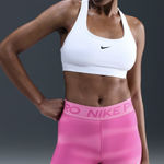 Nike  Women's Pro 3" Pink Striped Shorts Photo 0