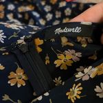 Madewell  blue floral silk dress M Photo 5
