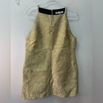 ZARA  Collection Shiny golden Mini Dress Gold Size XL bloggers fave party elegant Photo 4