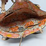 Kate Spade Linen Canvas Tote Bag with Monogram Black and Tan Photo 11