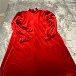 Gilligan & O'Malley Red Velvet House Coat Size undefined Photo 1