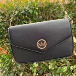 Marilyn Monroe NWOT MM Black Purse | PVC Handbag | Gold Color Chain Magnet Close Photo 1