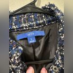 Apt. 9 NWT . Blue. Tweed Jacket With Silver Black White Photo 7