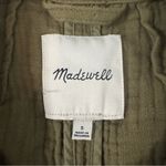 Madewell Lightspun Dorset Blazer Surplus Green Cotton Gauze Oversized Size S Photo 6